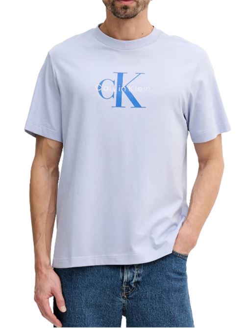T-shirt con logo centrale Calvin Klein Jeans | LV04RB862GTKF
